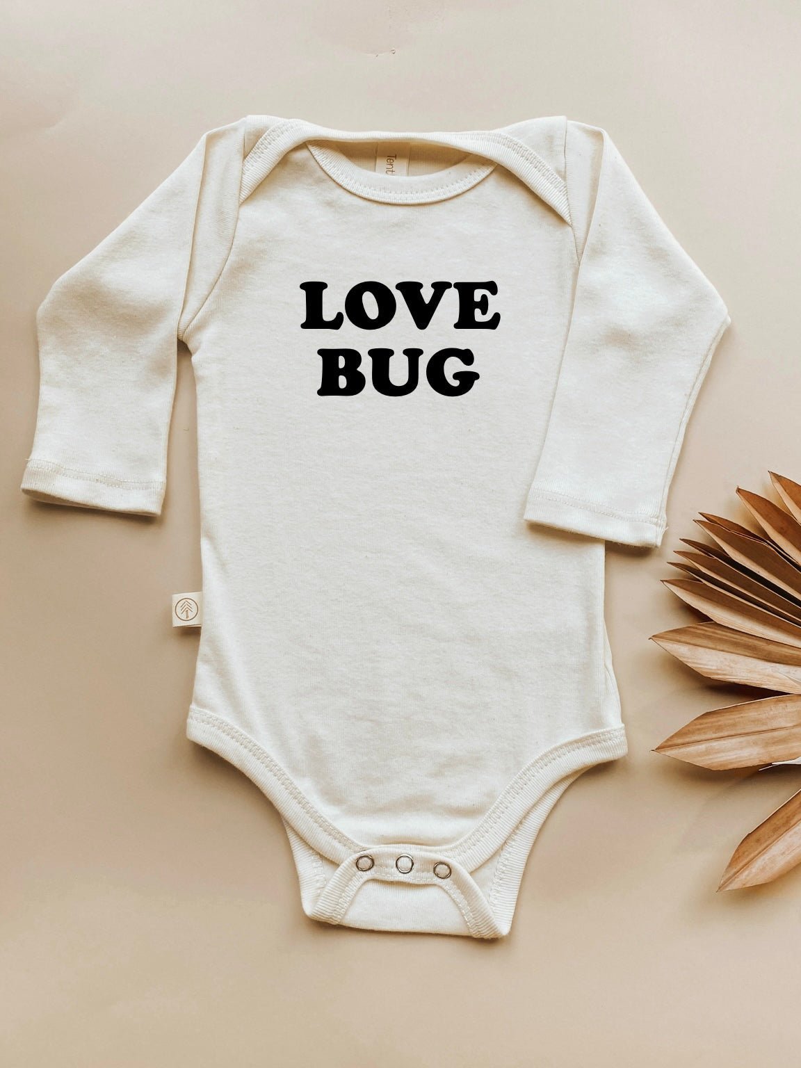 Love Bug Baby Bodysuit organic cotton long sleeve onesie soft baby outfit