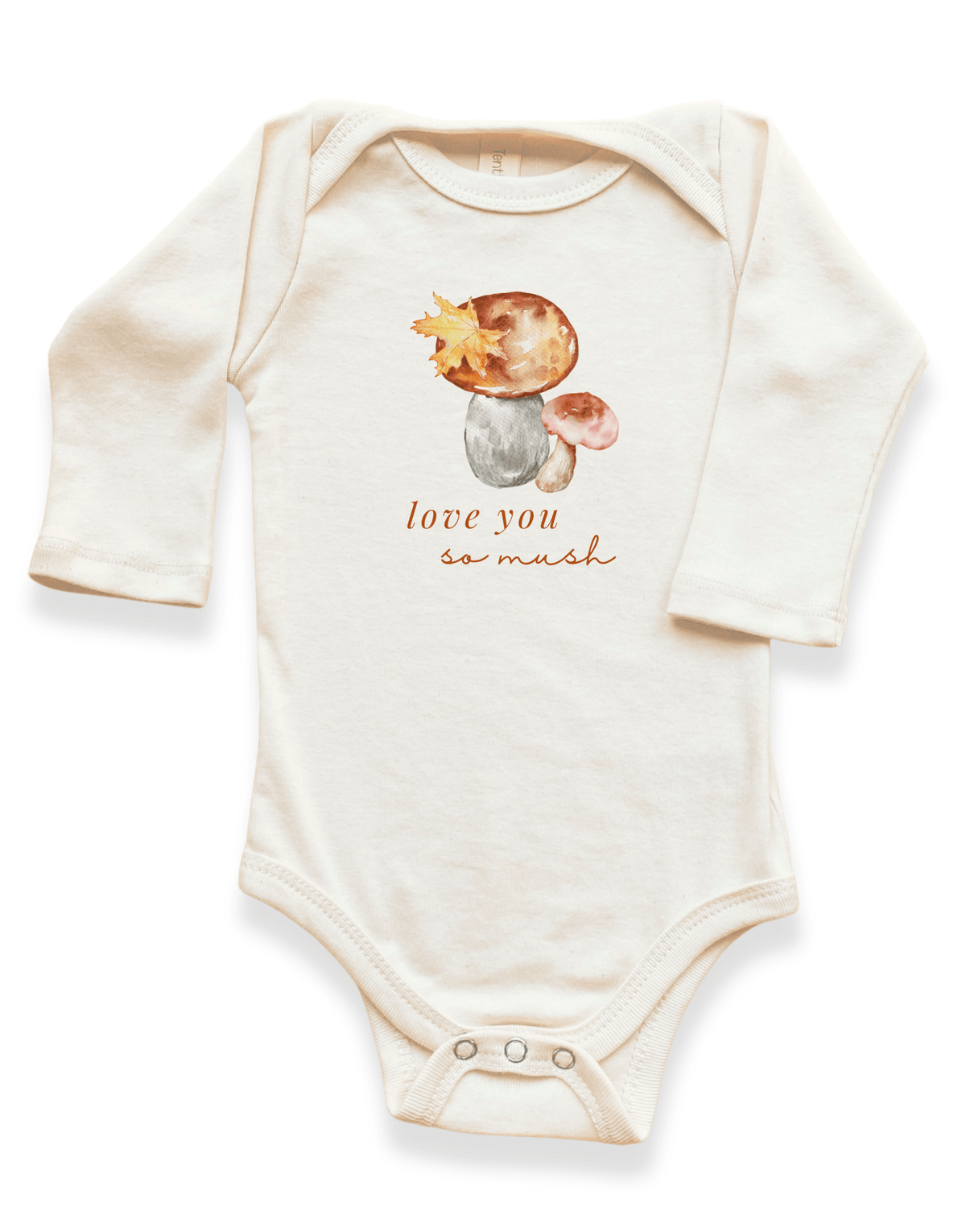 Love You So Mush Organic Bodysuit Long Sleeve - Baby Organic