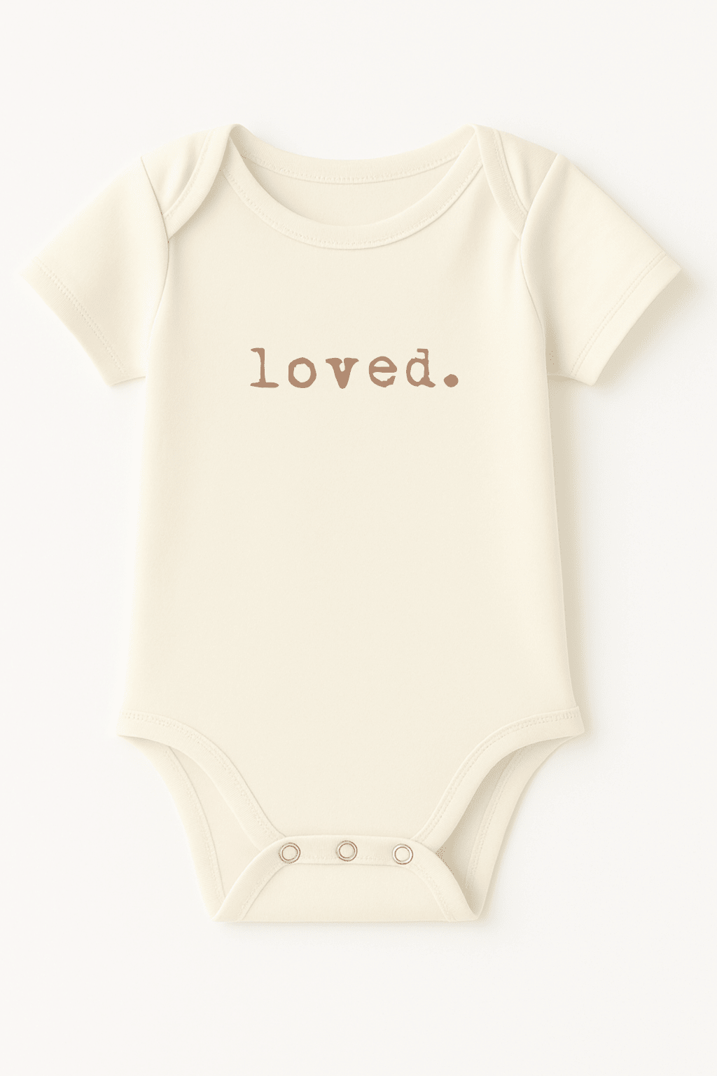 Loved. Clay Organic Cotton Baby Bodysuit Short Sleeve - Baby Organic