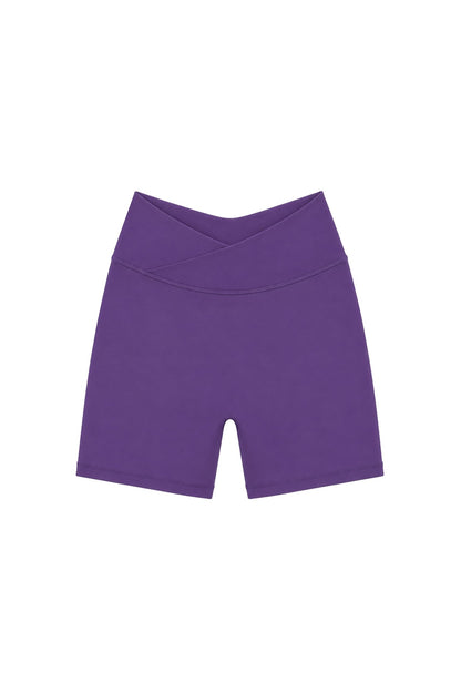 Cotton Bike Short soft durable fabric crossover waist active shorts