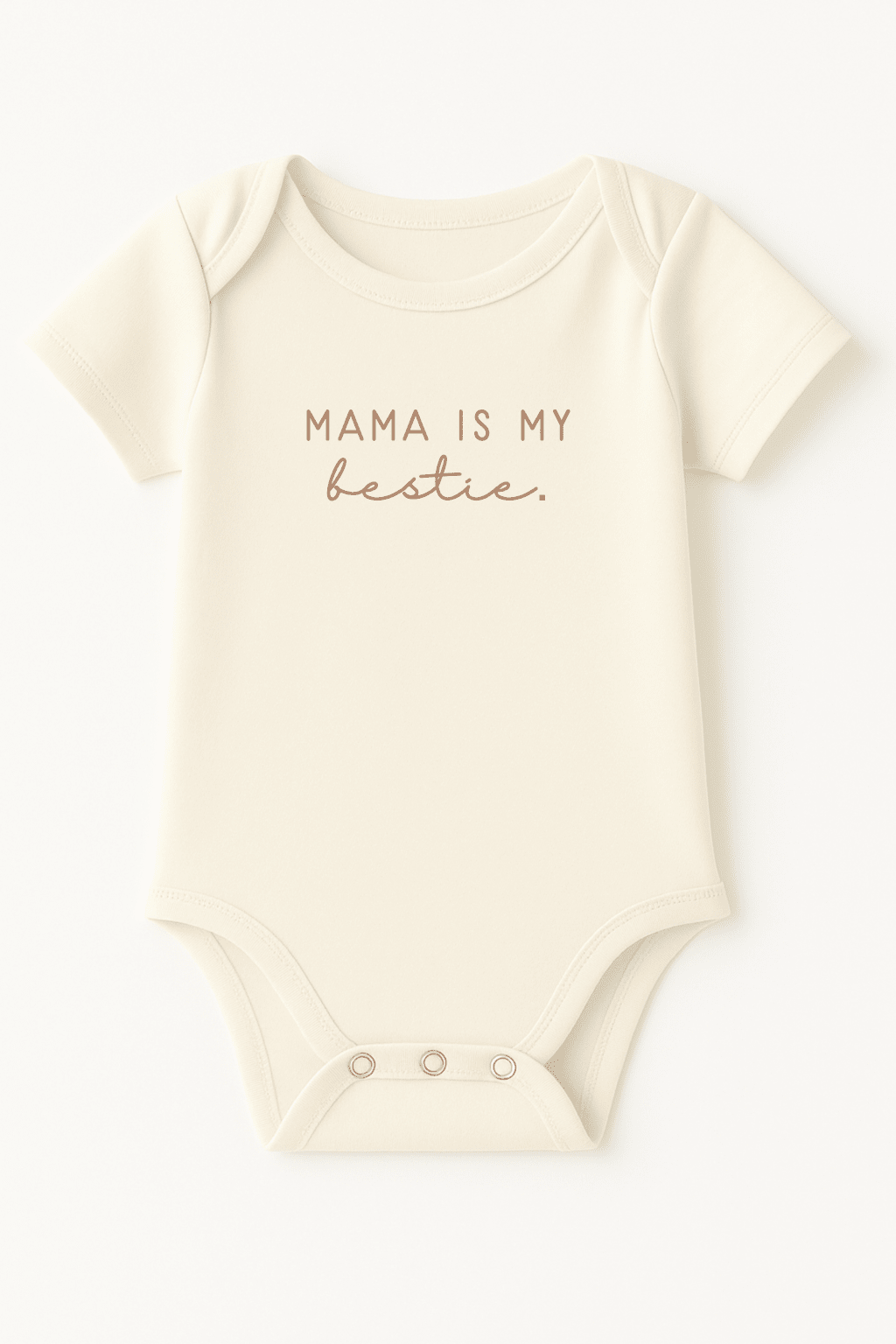 Mama Is My Bestie baby bodysuit organic cotton short sleeve outfit