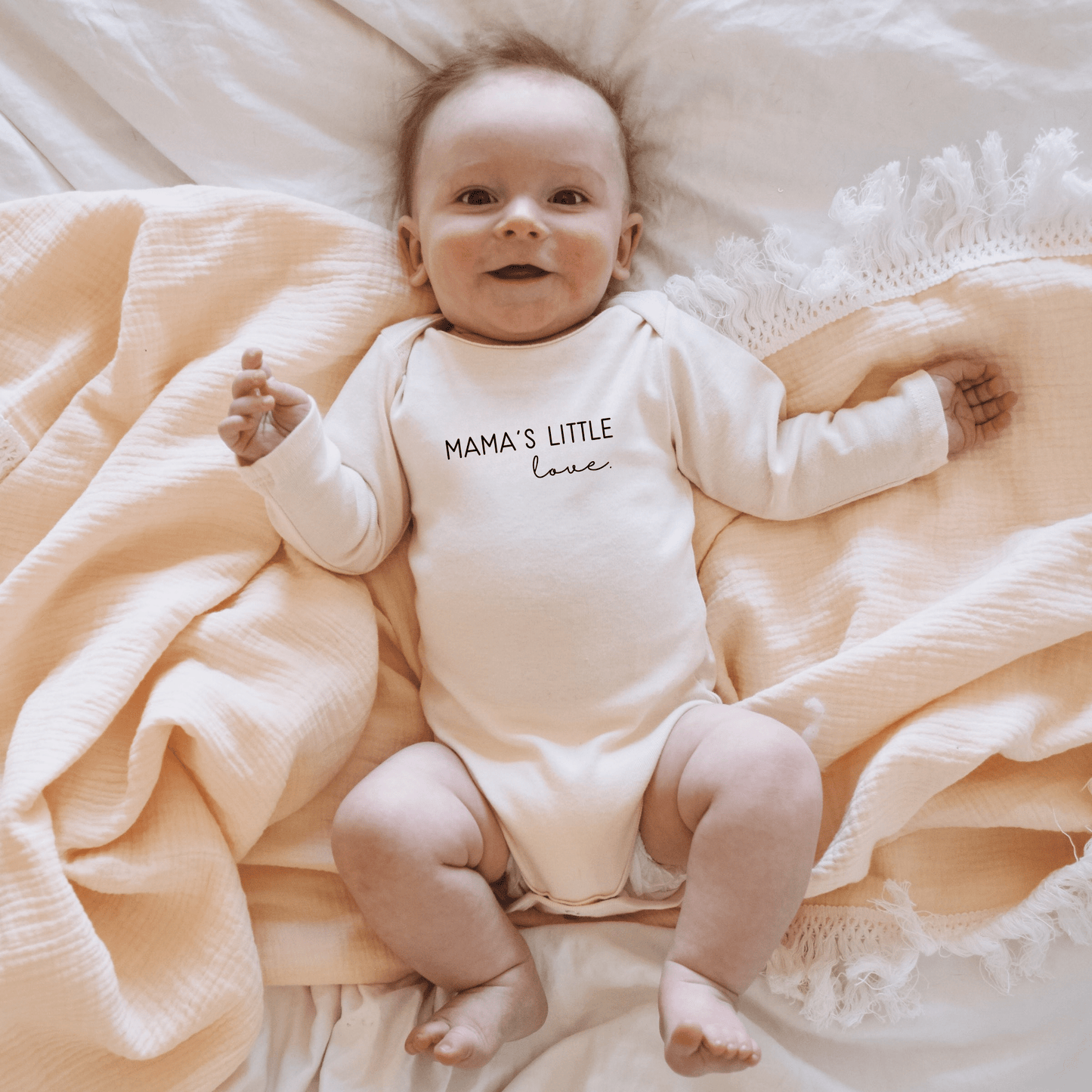 Mama's Little Love Baby Bodysuit breathable infant romper organic cotton clothing