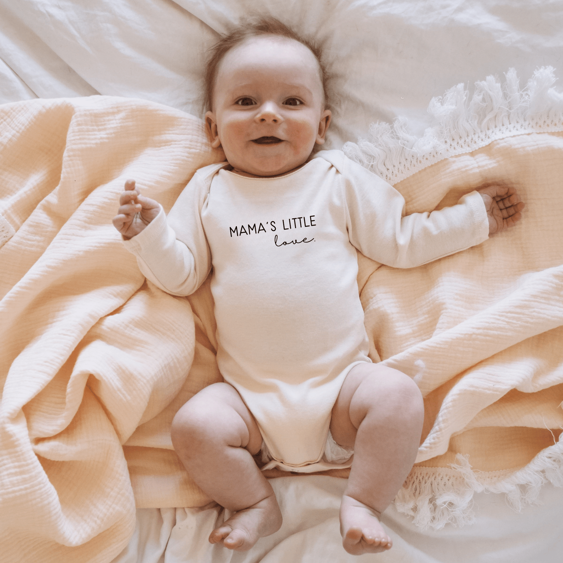 Mama's Little Love Baby Bodysuit breathable infant romper organic cotton clothing