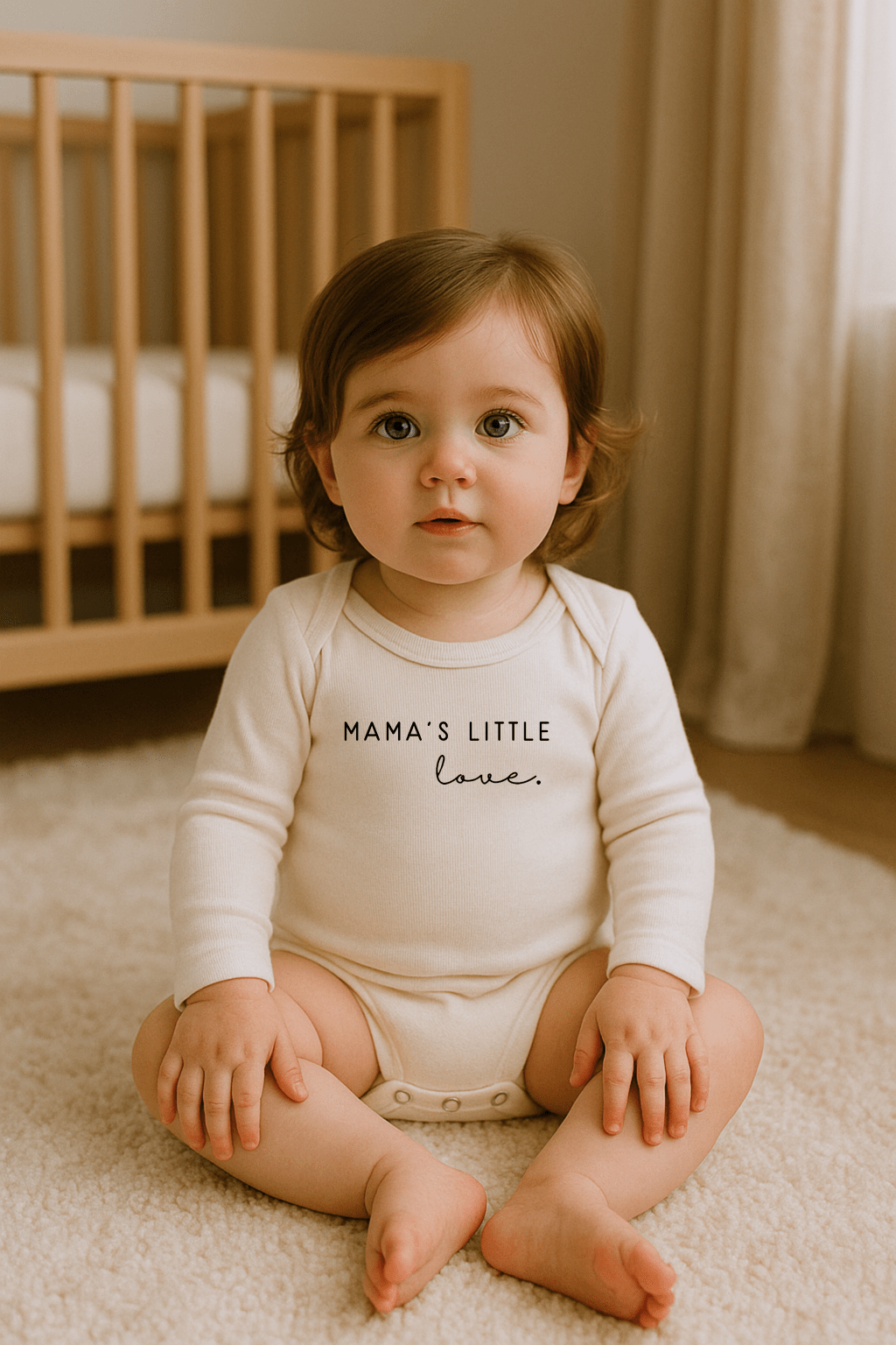 Mama's Little Love Baby Bodysuit soft baby love bodysuit cotton