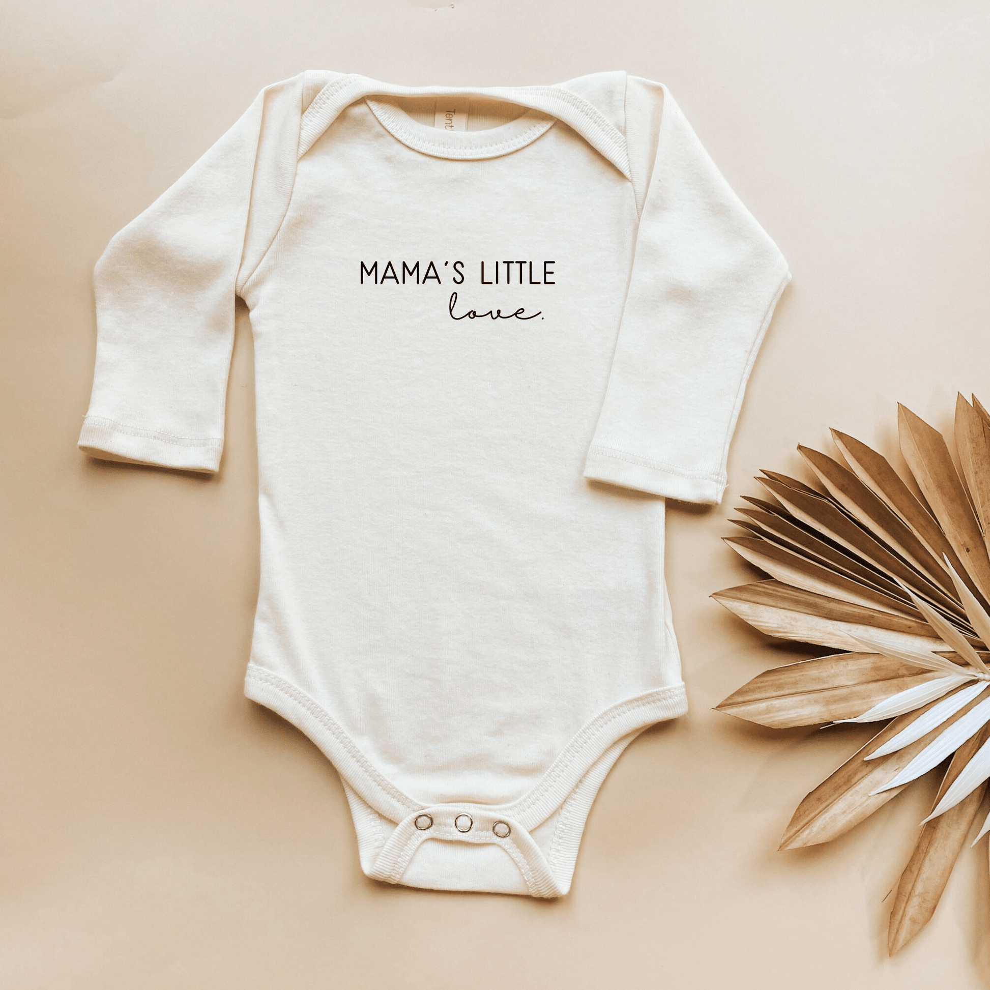 Mama's Little Love Baby Bodysuit breathable organic cotton outfit
