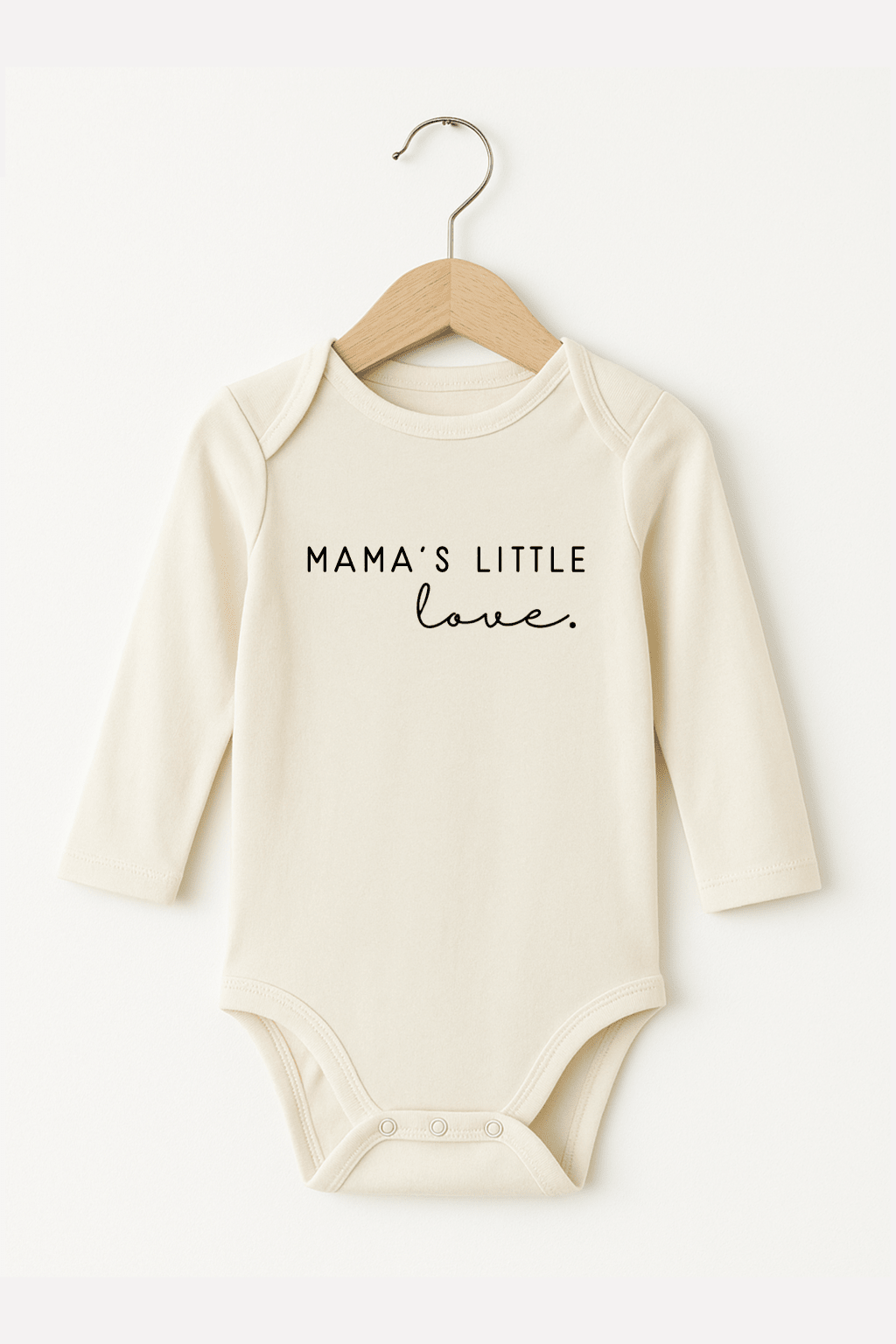 Mama's Little Love Baby Bodysuit breathable organic cotton outfit