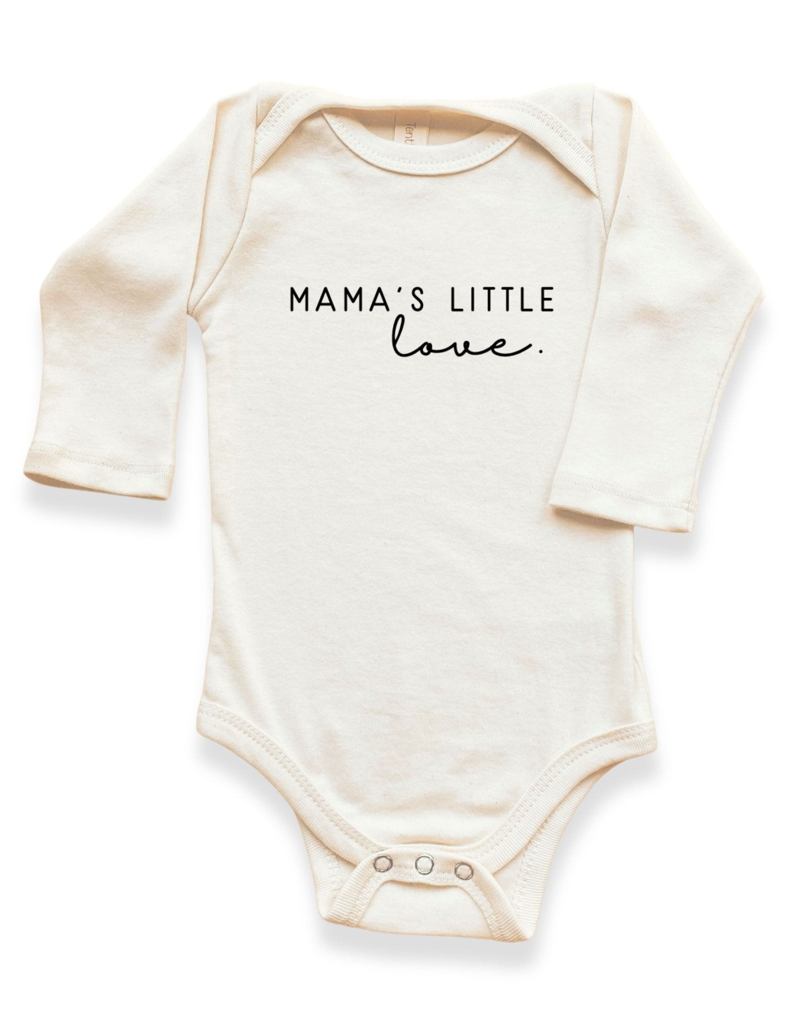 Mama's Little Love Baby Bodysuit organic cotton long sleeve onesie