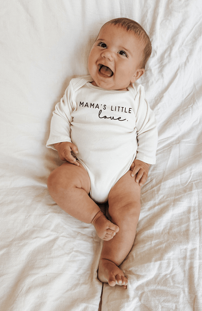 Mama's Little Love Baby Bodysuit organic cotton long sleeve