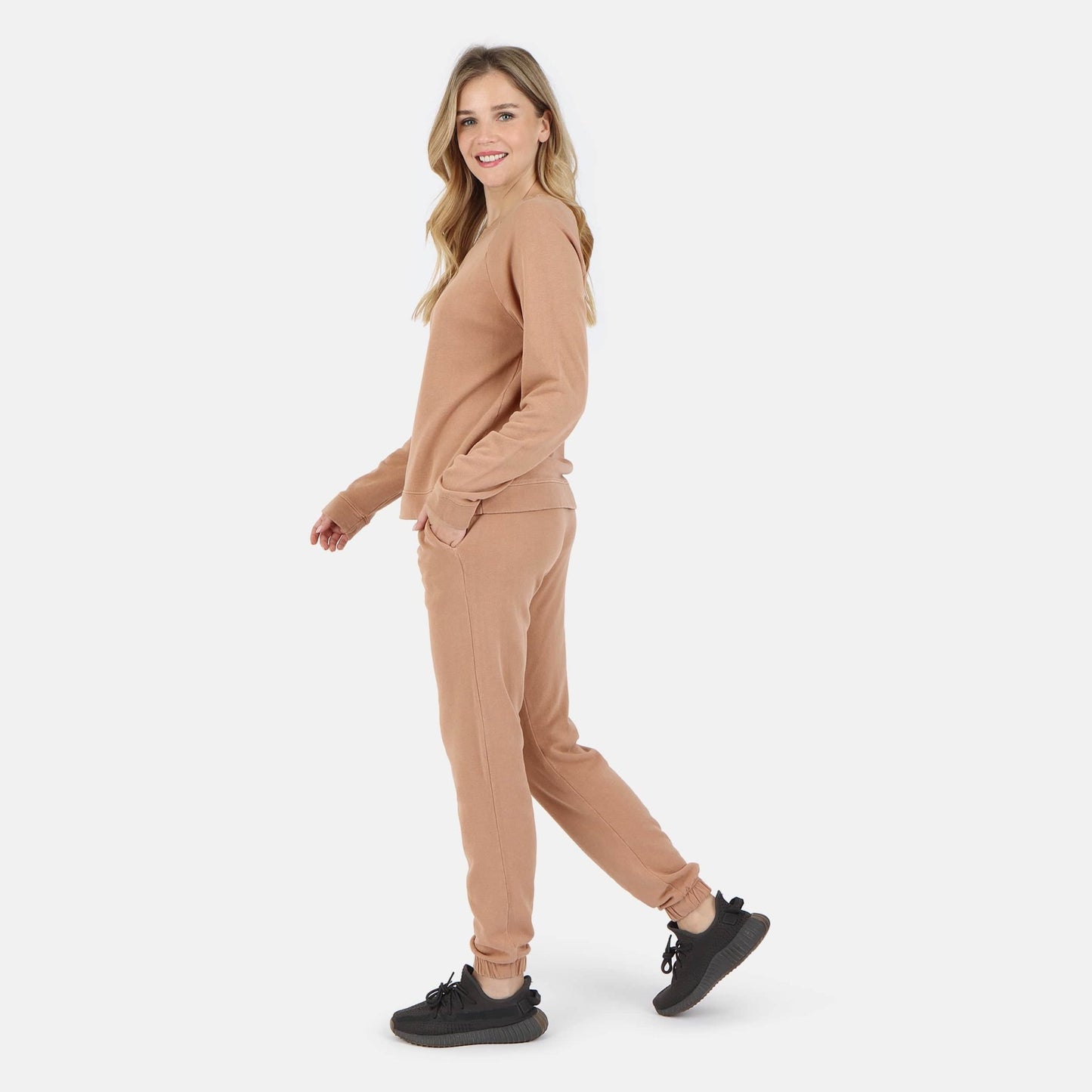 Melody Everyday Organic Cotton Sweatpant - Camel - Baby Organic