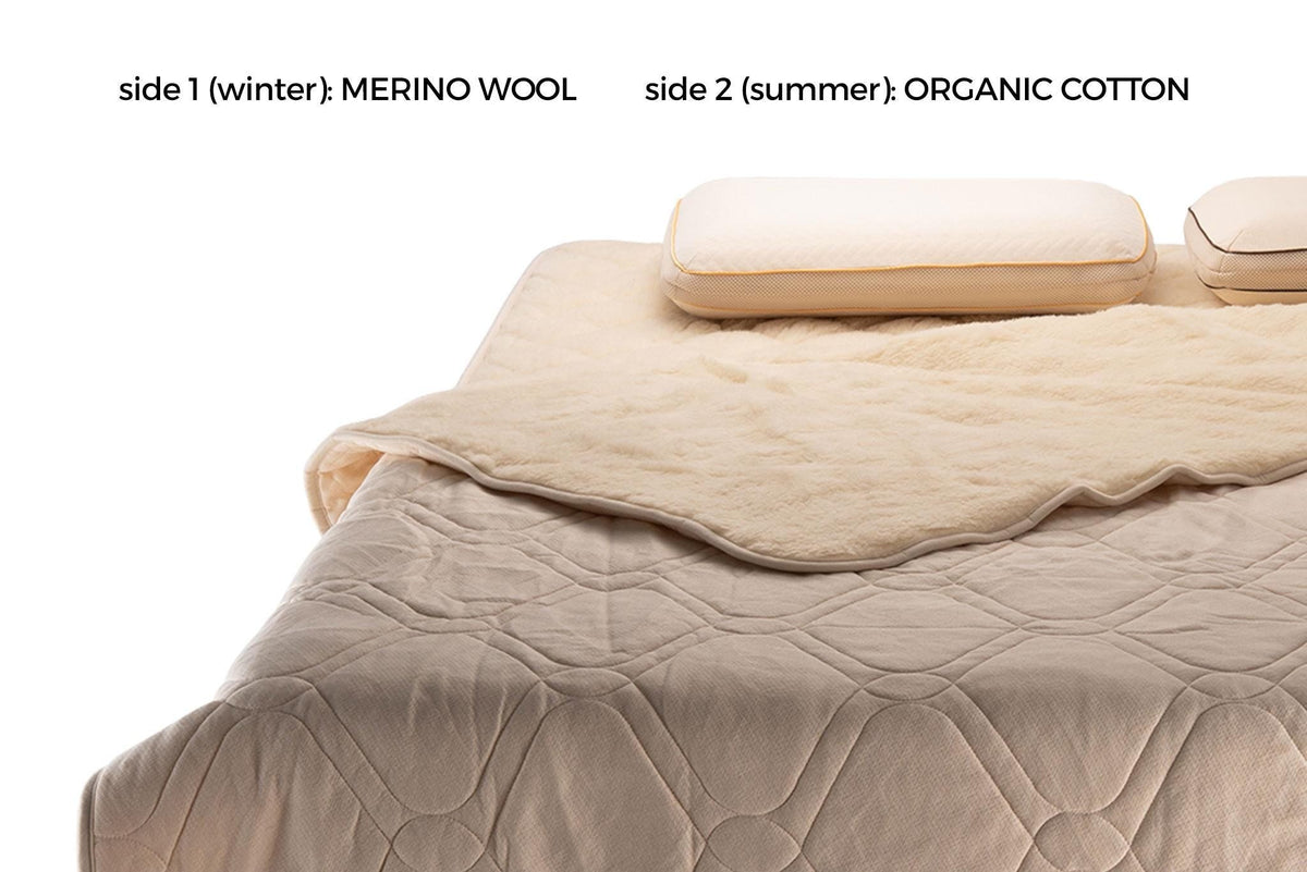 Merino Wool and Organic cotton Blanket - Baby Organic