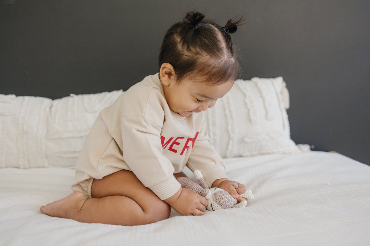 Merry Organic Cotton Sweatshirt Romper - Baby Organic