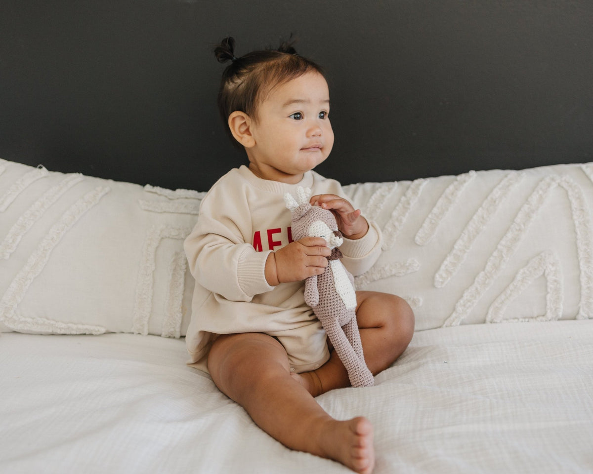 Merry Organic Cotton Sweatshirt Romper - Baby Organic