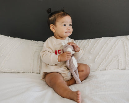 Merry Organic Cotton Sweatshirt Romper - Baby Organic