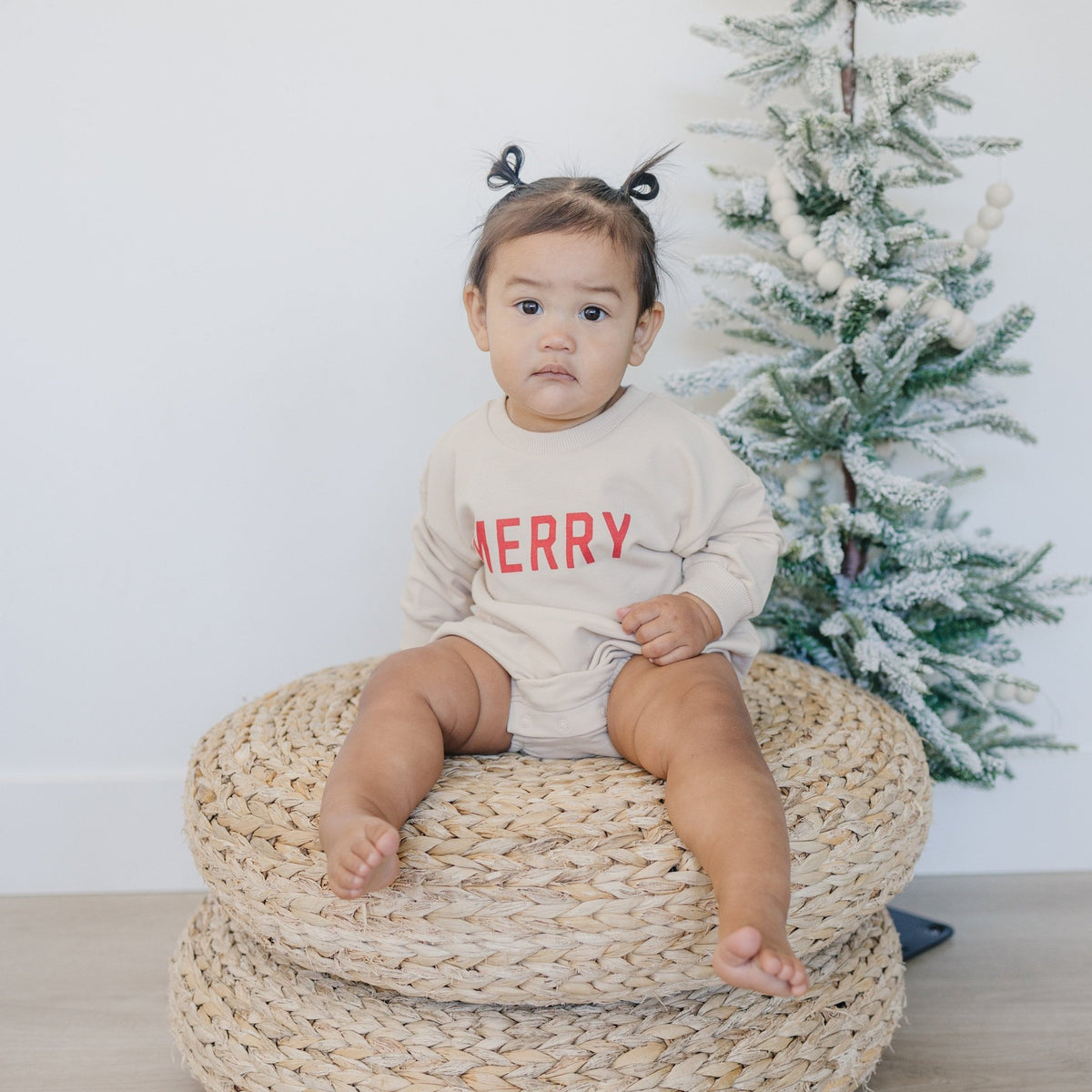 Merry Organic Cotton Sweatshirt Romper - Baby Organic