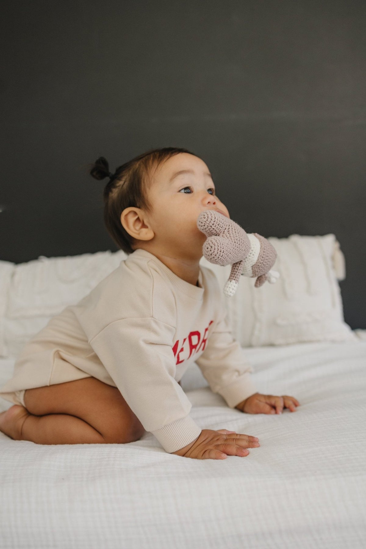 Merry Organic Cotton Sweatshirt Romper - Baby Organic