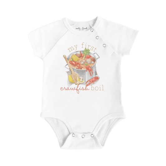 My First Crawfish Boil Organic Cotton Baby Onesie - Baby Organic