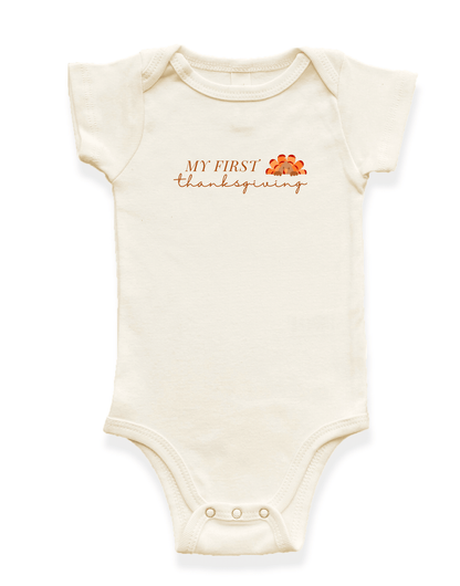 My First Thanksgiving Organic Baby Bodysuit - Baby Organic