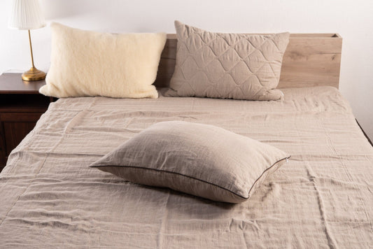 Natural linen pillow - Baby Organic