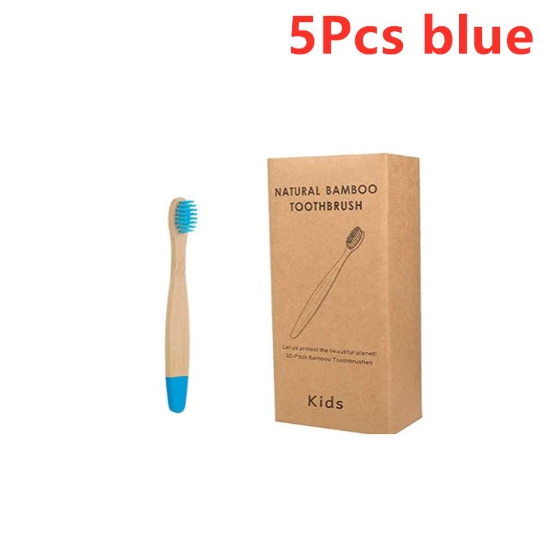 New Organic Children'S Bamboo Toothbrush Ten Colors Soft Fibre Bristles Biodegradable Handle Eco Friendly Kids Toothbrushes - Baby Organic