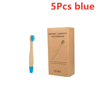 New Organic Children'S Bamboo Toothbrush Ten Colors Soft Fibre Bristles Biodegradable Handle Eco Friendly Kids Toothbrushes - Baby Organic