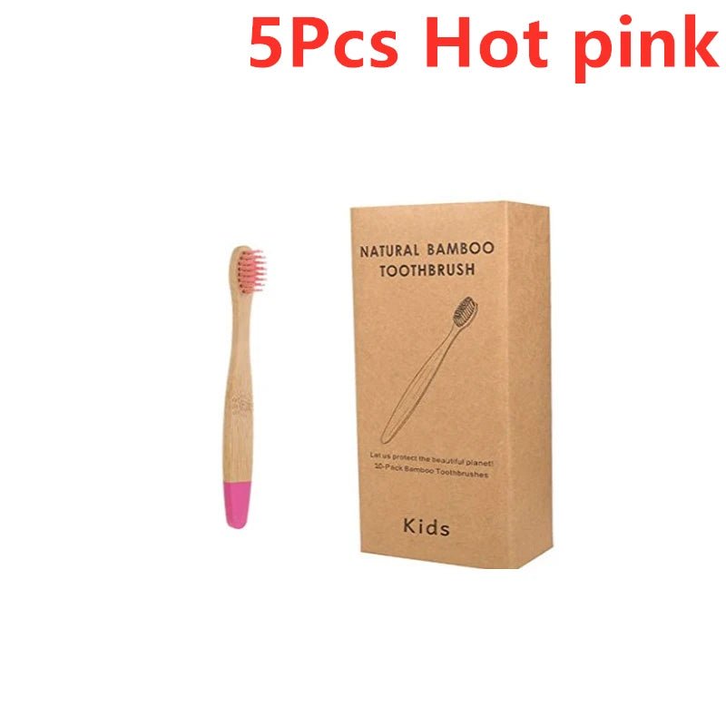 New Organic Children'S Bamboo Toothbrush Ten Colors Soft Fibre Bristles Biodegradable Handle Eco Friendly Kids Toothbrushes - Baby Organic