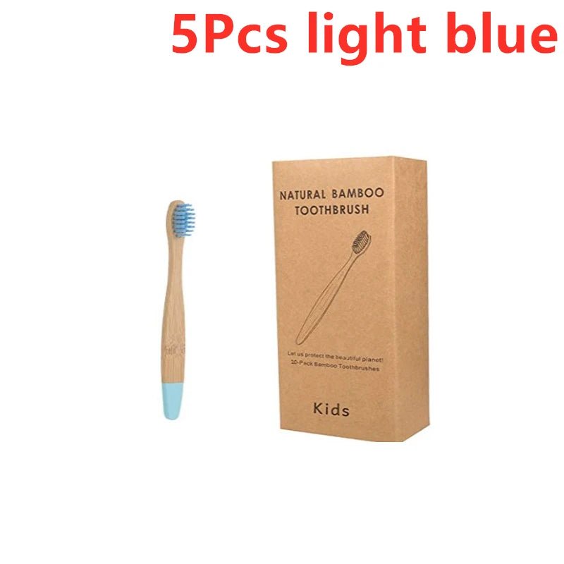 New Organic Children'S Bamboo Toothbrush Ten Colors Soft Fibre Bristles Biodegradable Handle Eco Friendly Kids Toothbrushes - Baby Organic