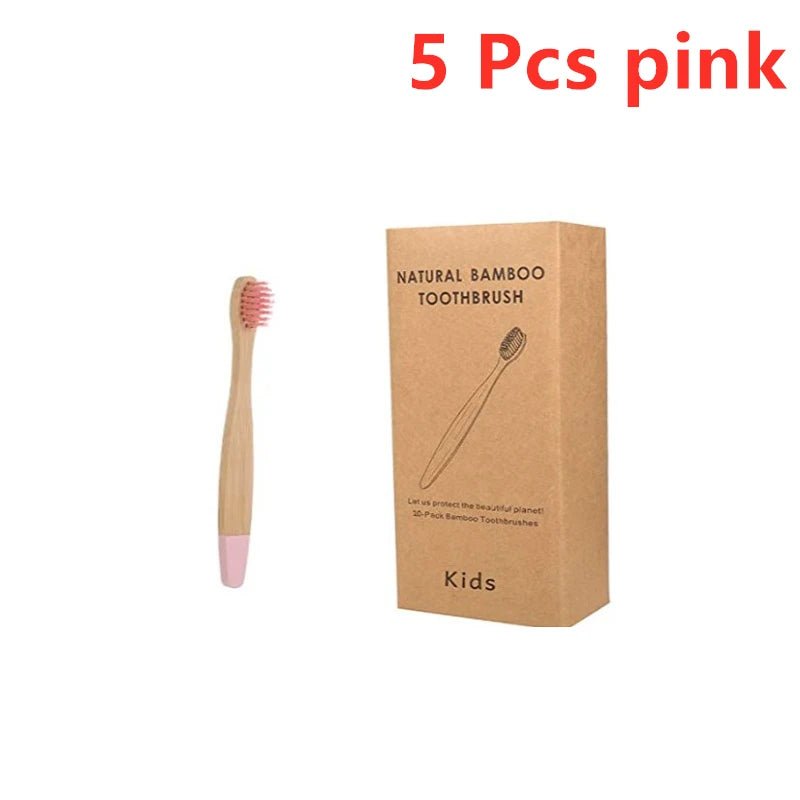 New Organic Children'S Bamboo Toothbrush Ten Colors Soft Fibre Bristles Biodegradable Handle Eco Friendly Kids Toothbrushes - Baby Organic