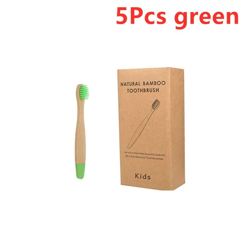 New Organic Children'S Bamboo Toothbrush Ten Colors Soft Fibre Bristles Biodegradable Handle Eco Friendly Kids Toothbrushes - Baby Organic