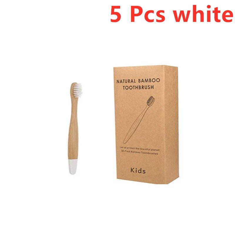 New Organic Children'S Bamboo Toothbrush Ten Colors Soft Fibre Bristles Biodegradable Handle Eco Friendly Kids Toothbrushes - Baby Organic