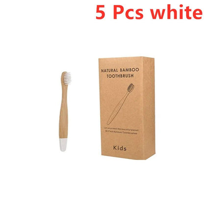 New Organic Children'S Bamboo Toothbrush Ten Colors Soft Fibre Bristles Biodegradable Handle Eco Friendly Kids Toothbrushes - Baby Organic