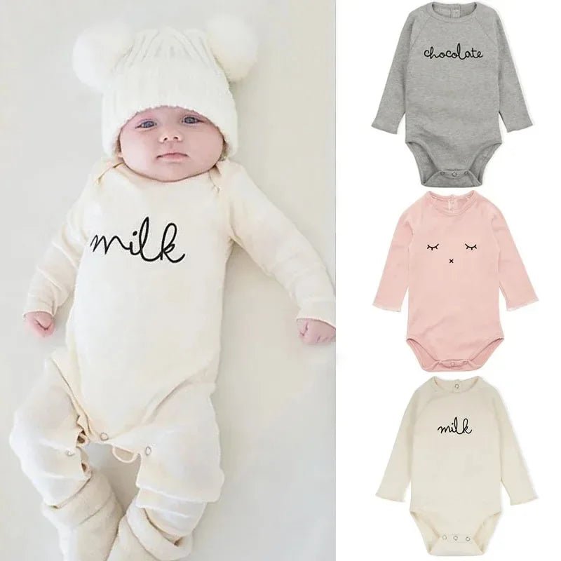 Newborn Baby Rompers Long Sleeve Organic Cotton Brand Infant Boys Girls Floral Print Onesie Spring Autumn Newborn Baby Clothes - Baby Organic