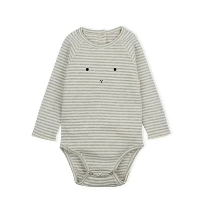 Newborn Baby Rompers Long Sleeve Organic Cotton Brand Infant Boys Girls Floral Print Onesie Spring Autumn Newborn Baby Clothes - Baby Organic