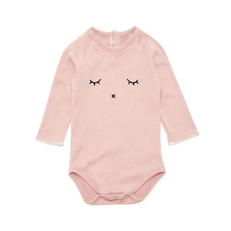 Newborn Baby Rompers Long Sleeve Organic Cotton Brand Infant Boys Girls Floral Print Onesie Spring Autumn Newborn Baby Clothes - Baby Organic
