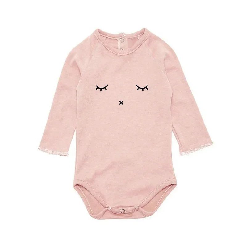 Newborn Baby Rompers Long Sleeve Organic Cotton Brand Infant Boys Girls Floral Print Onesie Spring Autumn Newborn Baby Clothes - Baby Organic