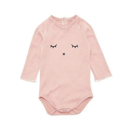 Newborn Baby Rompers Long Sleeve Organic Cotton Brand Infant Boys Girls Floral Print Onesie Spring Autumn Newborn Baby Clothes - Baby Organic