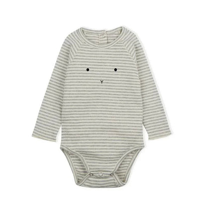 Newborn Baby Rompers Long Sleeve Organic Cotton Brand Infant Boys Girls Floral Print Onesie Spring Autumn Newborn Baby Clothes - Baby Organic