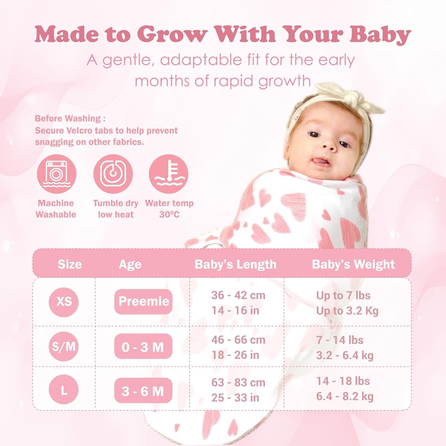 Newborn Swaddle Blanket for 0-3 Month, Swaddles for Newborns Baby Girls Boys, 100% Organic Cotton Nursery Swaddling Blankets, Adjustable Sleep Sack for Babies (3-Pack) - Baby Organic