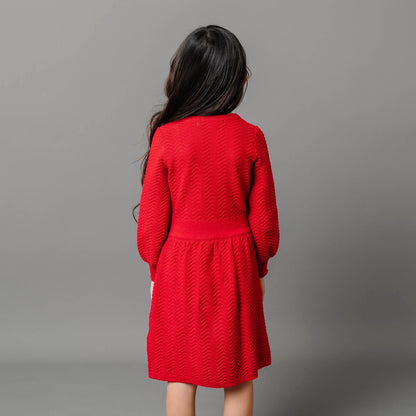 Organic Balloon Sleeve Sweater Dress - Baby - Baby Organic
