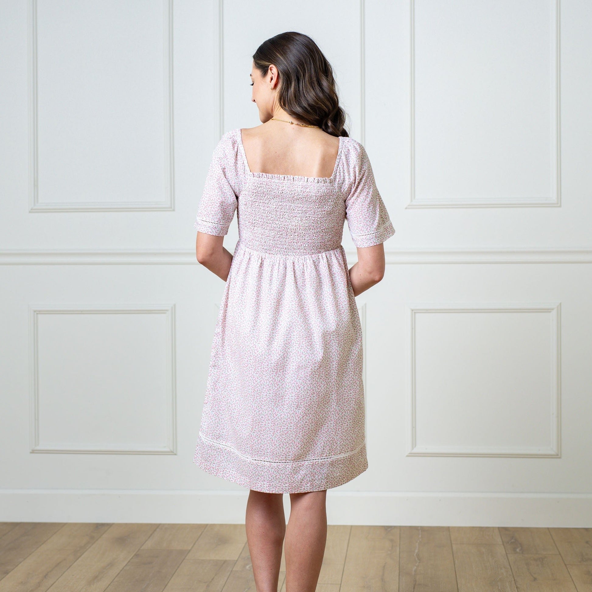 Organic Bell Sleeve Smocked Dress - Baby Organic