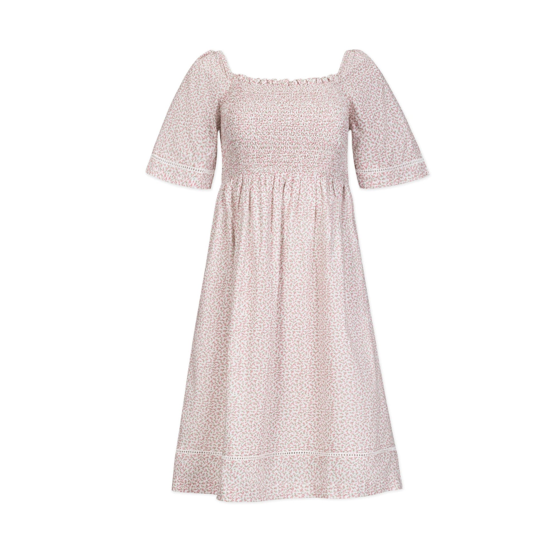 Organic Bell Sleeve Smocked Dress - Baby Organic