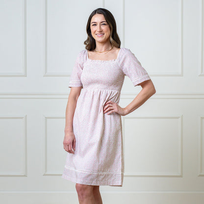 Organic Bell Sleeve Smocked Dress - Baby Organic