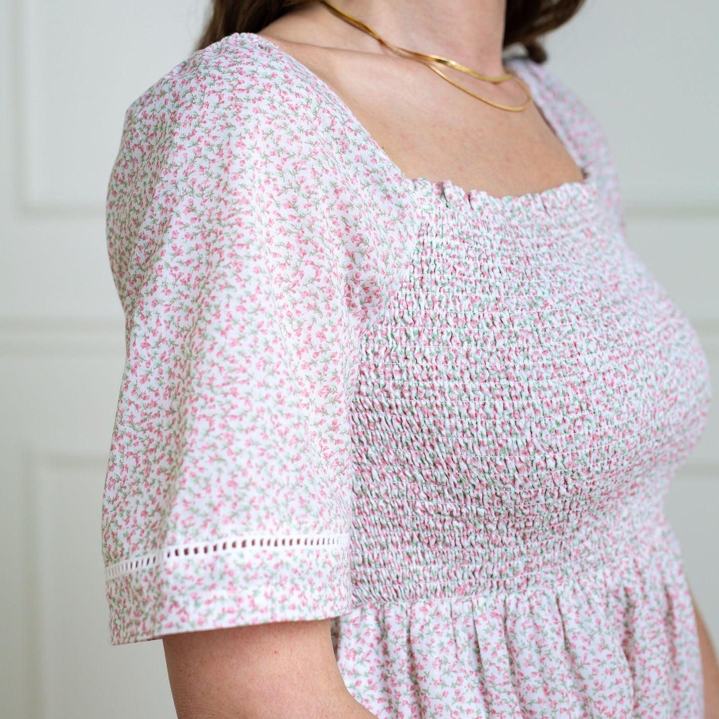 Organic Bell Sleeve Smocked Dress - Baby Organic