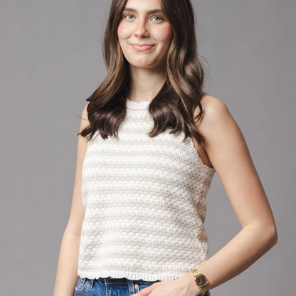 Organic Button Back Sweater Tank - Baby Organic
