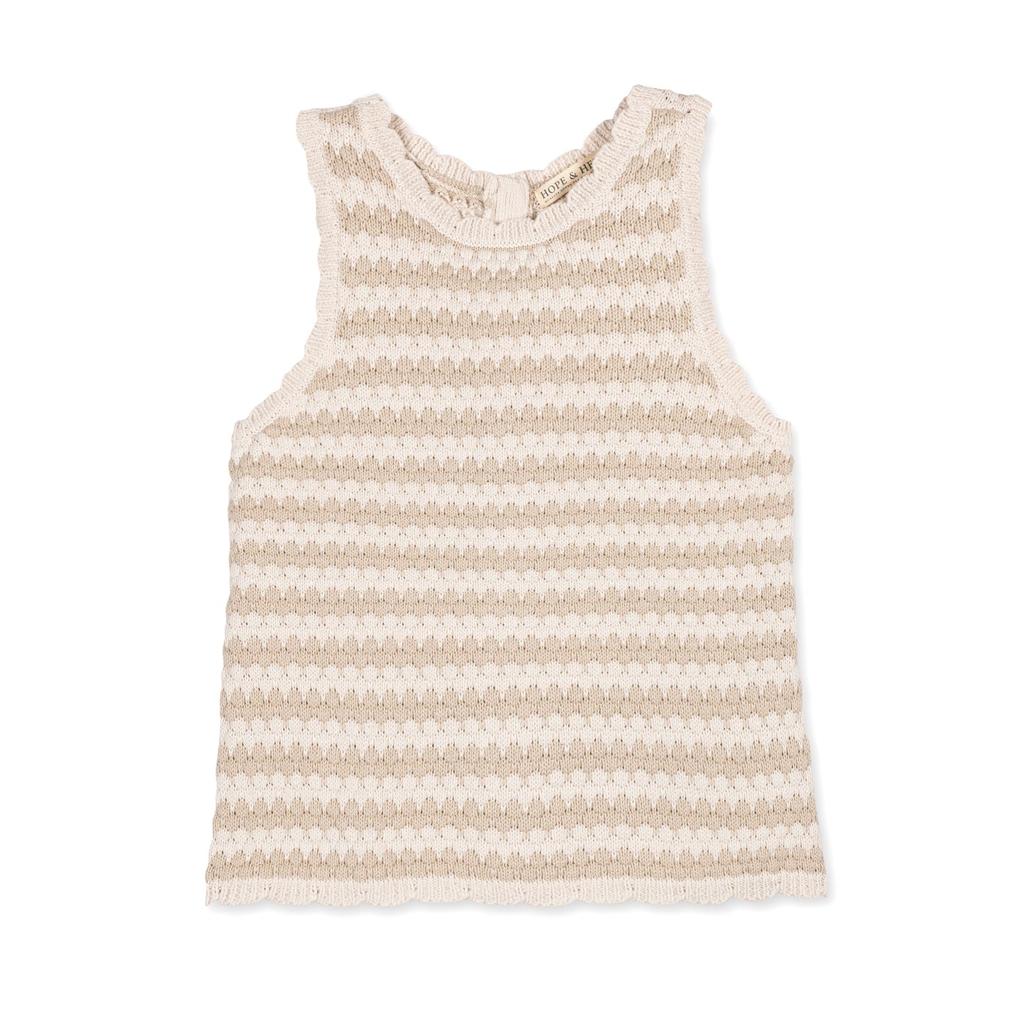 Organic Button Back Sweater Tank - Baby Organic