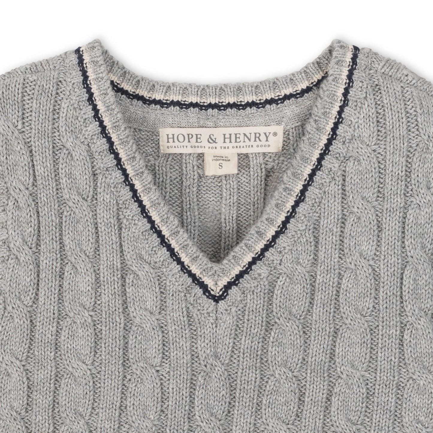Organic Cable Sweater Vest - Baby Organic