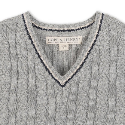 Organic Cable Sweater Vest - Baby Organic