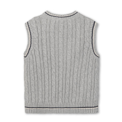 Organic Cable Sweater Vest - Baby Organic