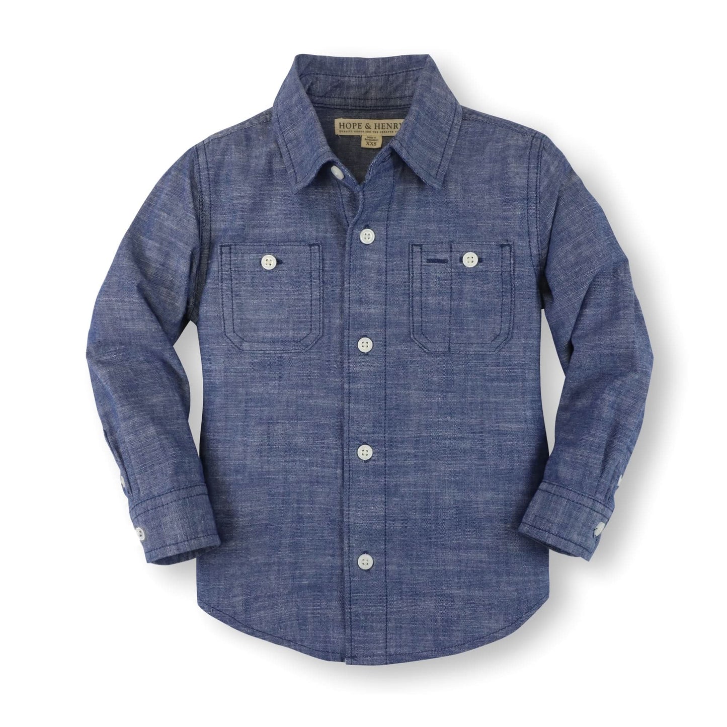 Organic Chambray Button Down Shirt - Baby - Baby Organic