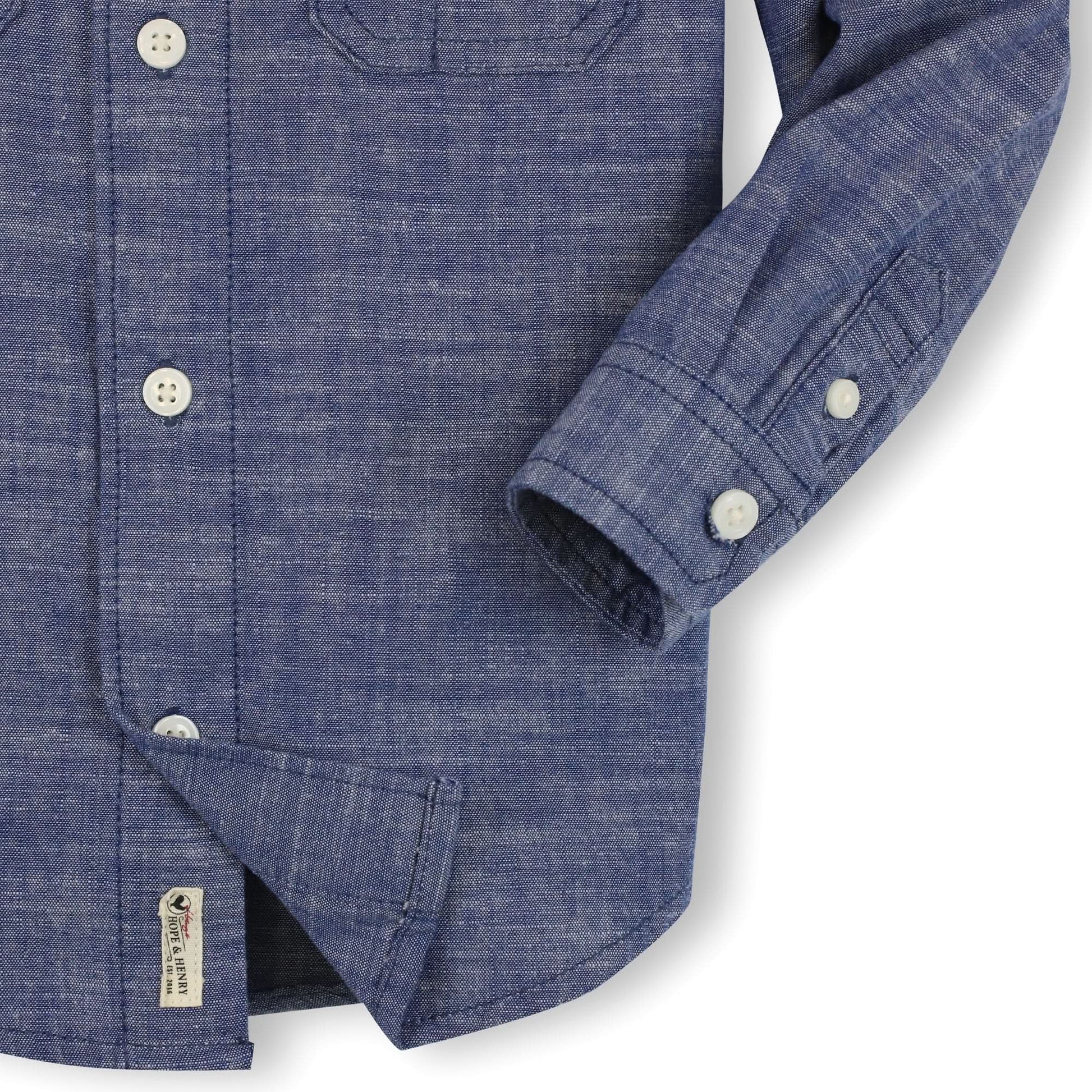Organic Chambray Button Down Shirt - Baby - Baby Organic