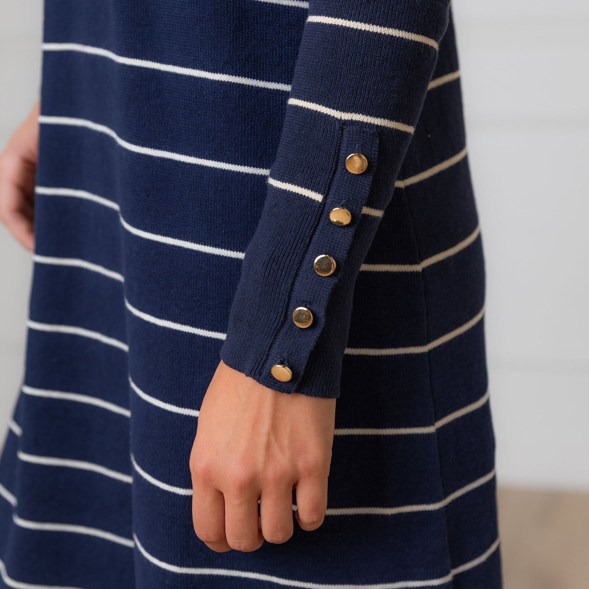 Organic Collared Sweater Dress comfortable organic cotton seasonal dress